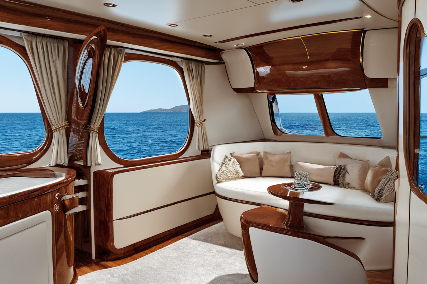 luxury yacht interior design salt air finish macro by Modenese Gastone
