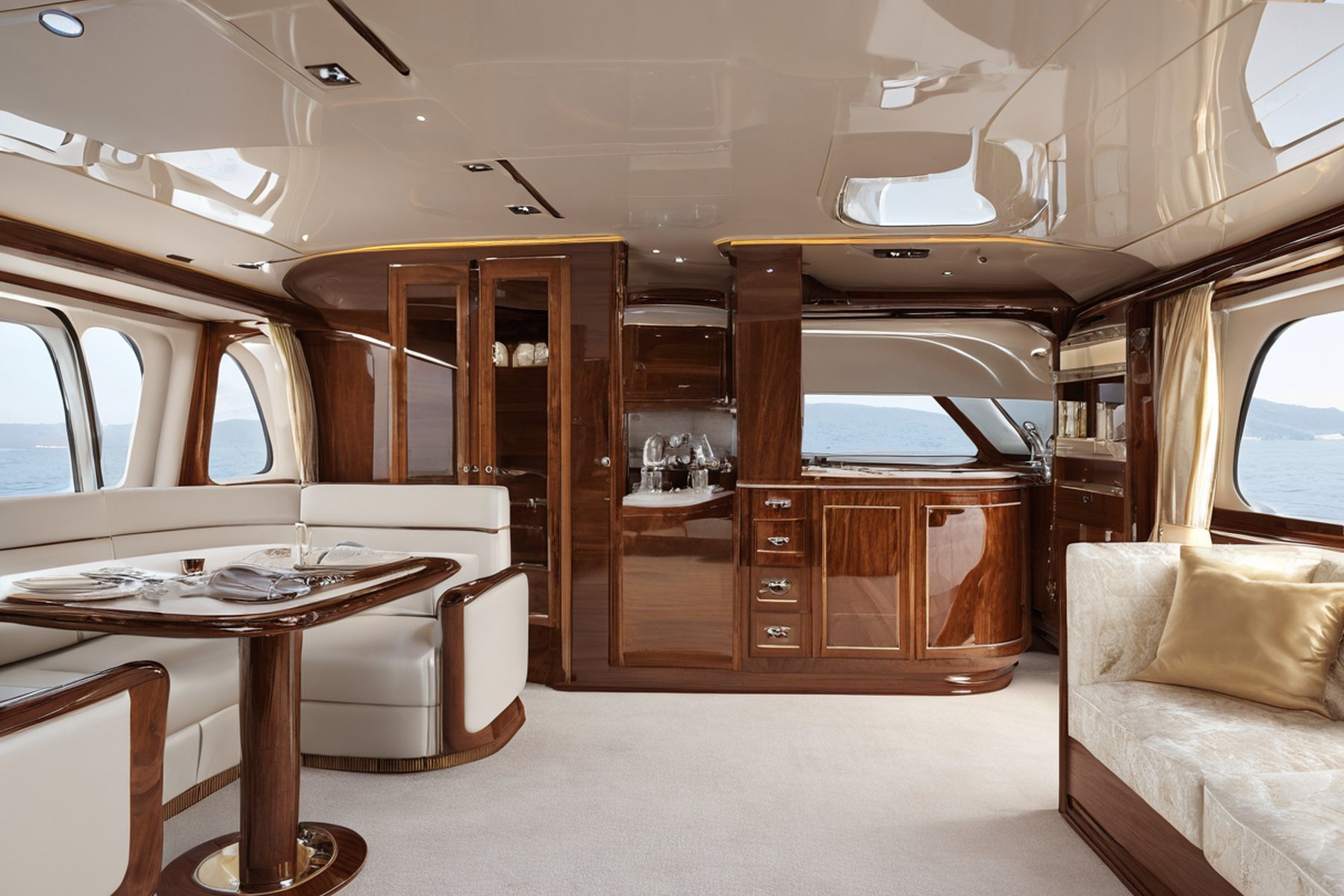 luxury yacht interior design services installation gallery by Modenese Gastone